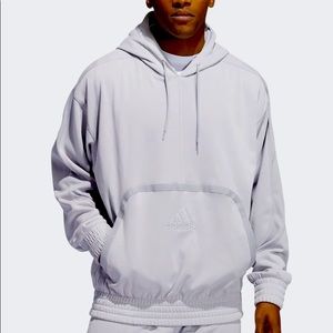 Adidas Cross Up 365 Hooded Sweatshirt Light Grey Size Large